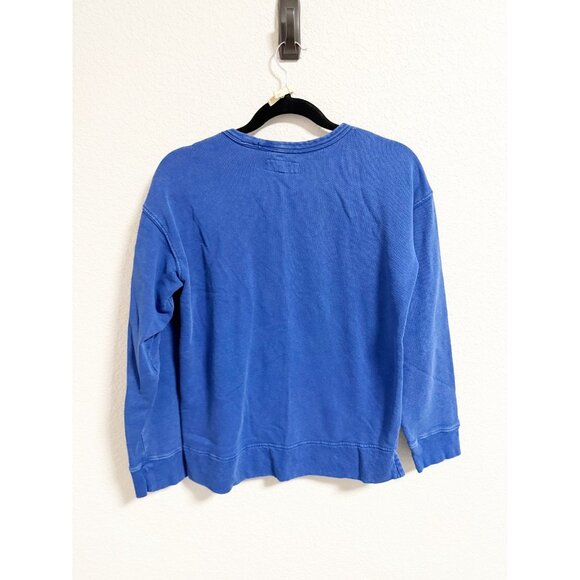 Alex Mill Frankie Sweatshirt Long Sleeve Crew Neck French Terry Cobalt Small - Picture 4 of 8